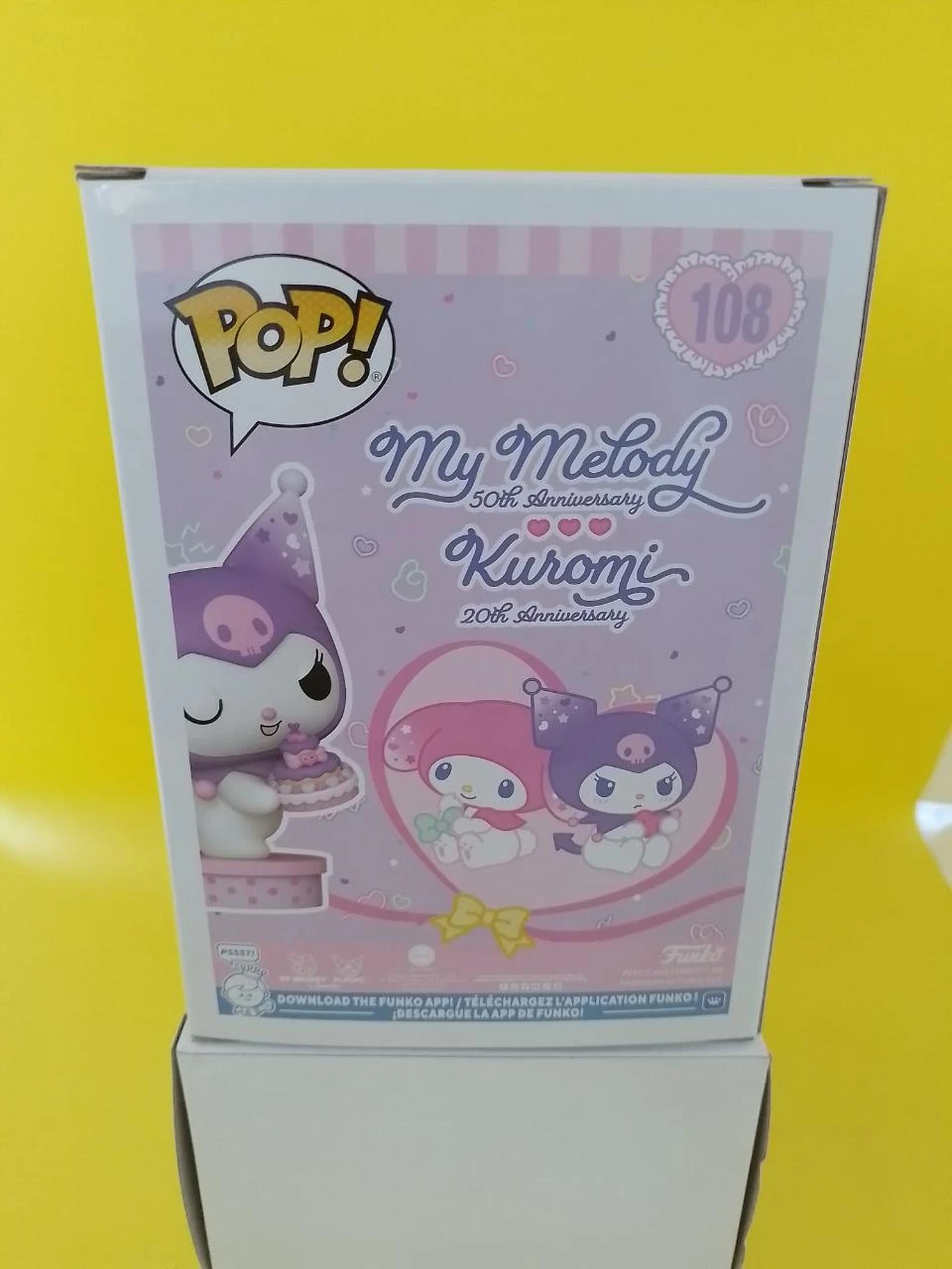 Funko Pop ! Hello Kitt - Kuromi 20e Anniversaire #108 Édition Spéciale - NEUF – photo 3